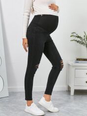 Акція на Джинси для вагітних Skinny жіночі SHEIN GD-00081887 2XL Чорні від Rozetka