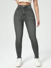 Акція на Джинси Skinny жіночі SHEIN GD-00081530 XS Темно-сірі від Rozetka