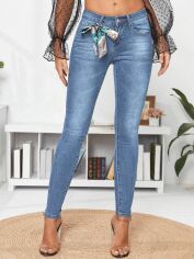 Акція на Джинси Skinny жіночі SHEIN GD-00087396 S Світло-сині від Rozetka