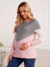 Акція на Джемпер для вагітних SHEIN GD-00090490 L Різнокольоровий від Rozetka