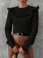 Акція на Джемпер жіночий SHEIN GD-00088350 S Чорний від Rozetka