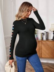 Акція на Джемпер для вагітних SHEIN GD-00084628 L Чорний від Rozetka