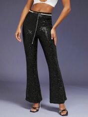 Акція на Штани жіночі SHEIN GD-00081524 S Чорні від Rozetka