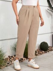 Акція на Штани жіночі SHEIN GD-00087472 62 (US 30) Бежеві від Rozetka