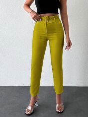 Акція на Штани жіночі SHEIN GD-00093204 M Гірчичні від Rozetka