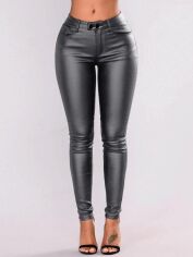 Акція на Штани жіночі SHEIN GD-00085393 XL Темно-сірі від Rozetka