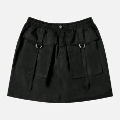 Акція на Спідниця міні осіння пряма жіноча SHEIN GD-00086374 0XL Чорна від Rozetka