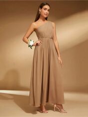 Акція на Сукня вечірня довга літня жіноча SHEIN GD-00087095 L Бежева від Rozetka