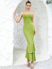 Акція на Сукня вечірня довга літня жіноча SHEIN GD-00086964 M Світло-зелене від Rozetka