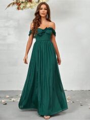 Акція на Сукня вечірня довга осіння жіноча SHEIN GD-00088312 S Смарагдова від Rozetka