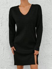 Акція на Сукня коротка зимова жіноча SHEIN GD-00090617 XS Чорна від Rozetka