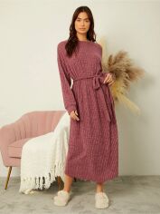 Акція на Сукня довга осіння жіноча SHEIN GD-00090599 M Червона від Rozetka