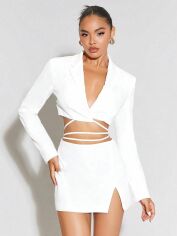 Акція на Костюм вечірній жіночий SHEIN GD-00084626 M Білий від Rozetka