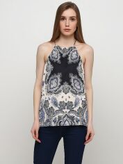 Акція на Топ жіночий H&M 7556849wer M Світло-бежевий з синім від Rozetka
