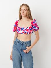 Акція на Топ жіночий Bershka 763692630 L Комбінований від Rozetka