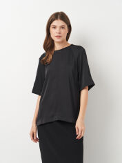 Акція на Блузка жіноча H&M 0-2344 S Чорна від Rozetka
