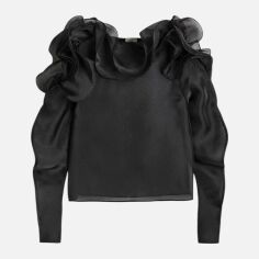 Акція на Блузка жіноча H&M Studio 11047466wer 38 Чорна від Rozetka