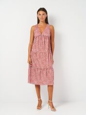 Акція на Сукня міді літня жіноча Pull & Bear 9391313701 M Комбінована від Rozetka