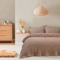 Акція на Покрывало Rius kahve Lotus Home кофейный 240х260 см від Podushka