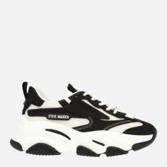 Акція на Жіночі снікери Steve Madden Possession-E Sneaker SM19000033-034 42 27.1 см Білий/Чорний від Rozetka