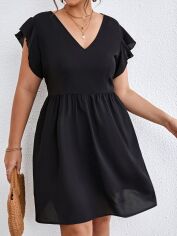 Акція на Плаття міді літнє жіноче SHEIN GD-00082982 1XL Чорне від Rozetka