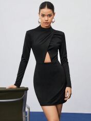 Акція на Сукня коротка осіння жіноча SHEIN GD-00082411 M Чорна від Rozetka