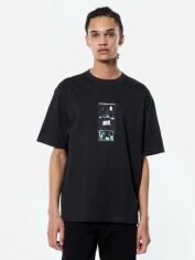 Акція на Футболка бавовняна довга чоловіча Uniqlo 227152352 S Чорна від Rozetka