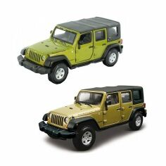 Акція на Автомодель Bburago Jeep Wrangler Rubicon (асорт. зеленый металик, темно-синий 1:32), (18-43012) від MOYO