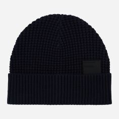 Акція на Шапка біні чоловіча Tom Tailor 1043494 One Size Темно-синя від Rozetka