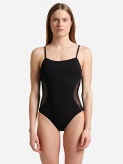 Акція на Суцільний купальник жіночий Arena Mesh Panels Swimsuit Closed Ba 006661-500 42 Чорний від Rozetka