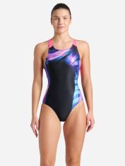 Акція на Суцільний купальник жіночий Arena Dreamhline Swimsuit V Back 008328-500 42 Чорний/Фіолетовий/Бірюзовий від Rozetka