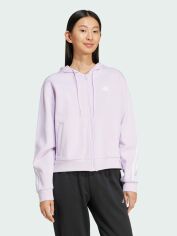 Акція на Толстовка на блискавці з капюшоном жіноча Adidas W Fi 3S Fz Hd IW5256 L Icelav від Rozetka