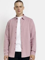 Акція на Сорочка бавовняна чоловіча River Island XAZ412783LNOC S Блідо-рожева від Rozetka