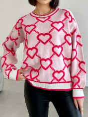 Акція на Джемпер жіночий SHEIN GD-00086857 One Size Рожевий від Rozetka