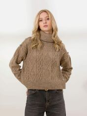 Акція на Светр в'язаний оверсайз жіночий Pierre Cardin G022SZ0TK-000-1520196 XL Норковий від Rozetka