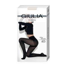 Акція на Колготки жіночі Giulia Inlay Waves з шортиками, 60 DEN, Crema, розмір 2 від Eva