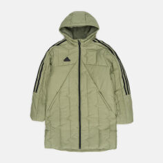 Акція на Підліткова парка для хлопчика Adidas J Tiro Coat IW0547 140 см Зелена від Rozetka