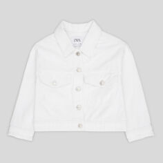 Акція на Куртка для дівчат Zara 5252/623 116 см Біла від Rozetka