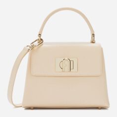 Акція на Сумка крос-боді через плече жіноча з натуральної шкіри Furla WB00109ARE000B4L001007 Світло-рожева від Rozetka