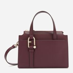Акція на Сумка крос-боді через плече жіноча з натуральної шкіри Furla WB01337BX20452516S1007 Бордова від Rozetka