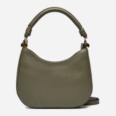 Акція на Сумка багет жіноча з натуральної шкіри Furla WB01489BX01762810S1002 Темно-зелена від Rozetka