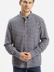 Акція на Сорочка бавовняна чоловіча Cross Jeans 35566-524 XL Темно-синя від Rozetka