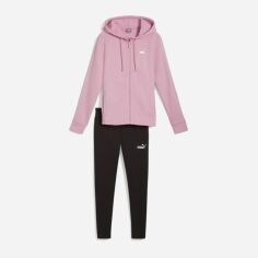 Акція на Спортивний костюм жіночий Puma Tracksuits 68304648 L Чорний/Рожевий від Rozetka