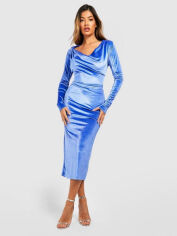 Акція на Плаття осіннє жіноче Boohoo GZZ70112 36 Синє від Rozetka