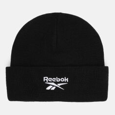 Акція на Шапка жіноча Reebok Te Logo Beanie GC8712 w One Size Чорна від Rozetka