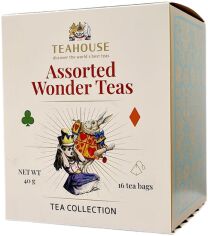Акція на Чай Teahouse Прямуй за білим кроликом Асорті Wonder Teas 2.5 г x 16 пірамідок від Rozetka