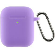 Акція на Чехол ArmorStandart Ultrathin Silicone Case With Hook для Apple AirPods 2 Purple (ARM59690) від MOYO