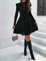 Акція на Плаття міді осіннє жіноче SHEIN GD-00084746 S Чорне від Rozetka