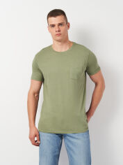 Акція на Футболка бавовняна довга чоловіча Piazza Italia 83227-56 XXL Green від Rozetka