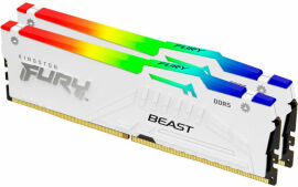 Акція на Kingston Fury 32 Gb DDR5 6400 MHz Beast Rgb White (KF564C32BWA-32) від Stylus